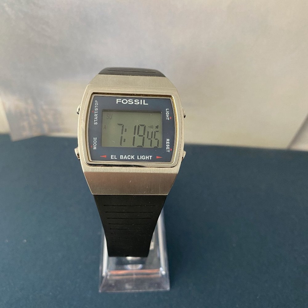 Fossil Stainless Steel Blue Multi Function Watch - image 3